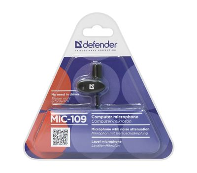Микрофон петличный Defender MIC-109