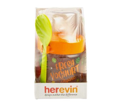 Стеклянная банка-контейнер для еды с ложкой и соусником – Удобство и Качество в Одном!, изображение 2