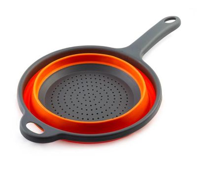 Складной силиконовый дуршлаг диаметром 16 см — удобство и компактность на вашей кухне, изображение 2