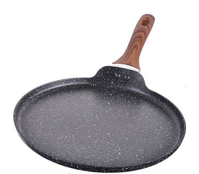 Блинная сковорода с мраморной крошкой диаметром 24 см — идеальный выбор для удобного приготовления пищи, изображение 2