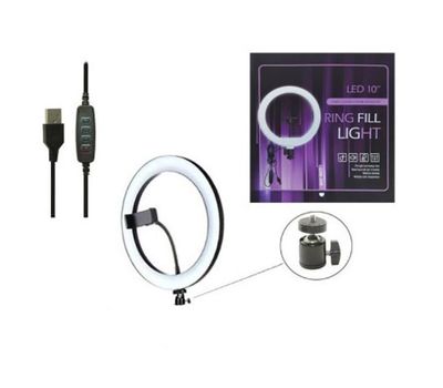 Кольцевая лампа со штативом для профессиональной съемки, изображение 3